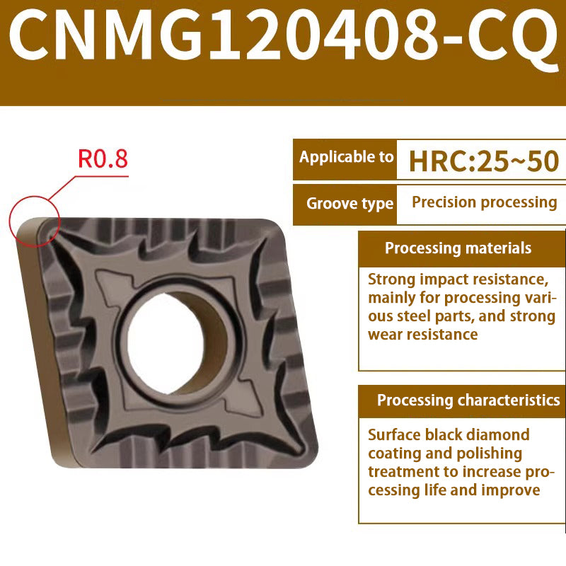 116-CNMG120404 turning blade 120408 steel stainless steel aluminum diamond outer circle alloy blade Shandong Denso Pricision Tools Co.,Ltd.